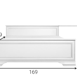 Łóżko białe 160 x 200 ze stelażem WERSAL WYSYŁKA do 21 dni