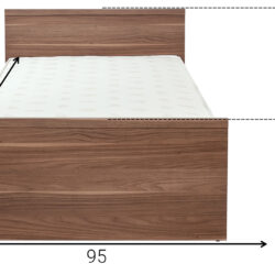 Łóżko dla dziecka 90×200 ze stelażem NICOLA Dostawa do 21 dni