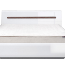 Łóżko białe połysk 160×200 ze stelażem SYDNEY Dostawa do 21 dni